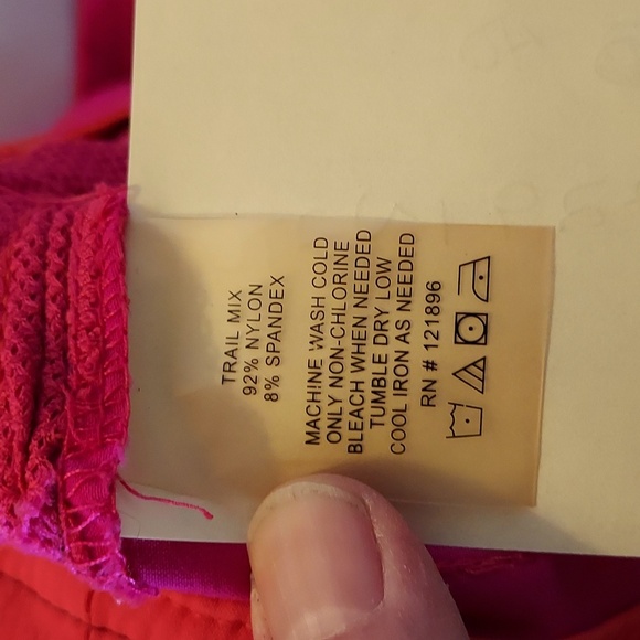 Title Nine Women's Pants Trail Mix Hot Pink Nylon Hiking Outdoor Capris 2 - Picture 11 of 12